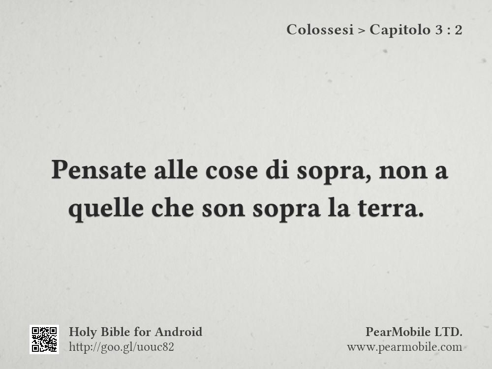 Colossesi, Capitolo 3:2